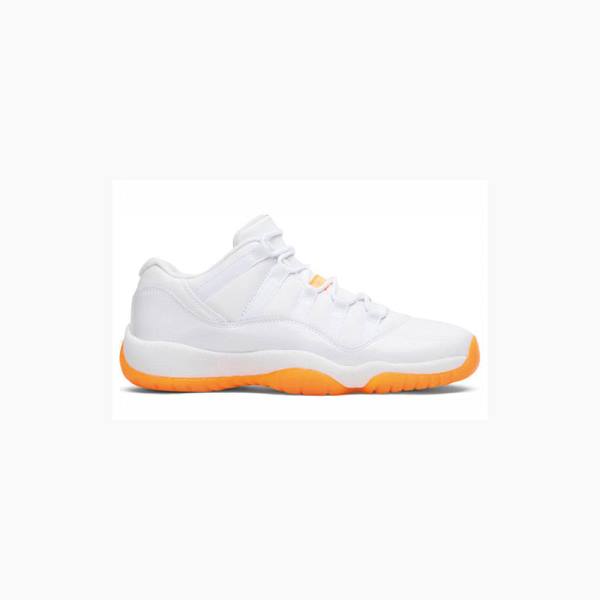 White / Orange Women's Nike Retro Low Citrus 2001 Sneakers Air Jordan 11 | JD-807YE