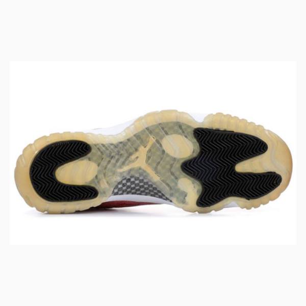 White / Pink Women's Nike Retro Low 'Snakeskin' Sneakers Air Jordan 11 | JD-240CP