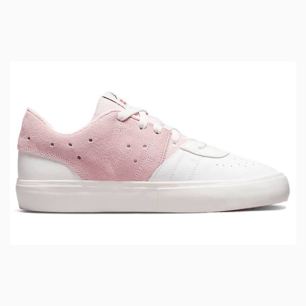 White / Pink Women's Nike Series ES Atmosphere Sneakers Air Jordan | JD-186RM