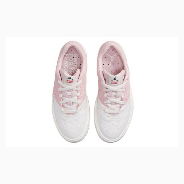 White / Pink Women's Nike Series ES Atmosphere Sneakers Air Jordan | JD-186RM