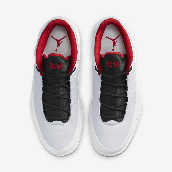 White / Platinum / Black / Red Men's Nike Max Aura 3 Basketball Shoes Air Jordan | NK109HRE