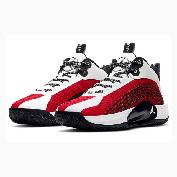 White / Red / Black Men's Nike Jumpman 2021 PF Basketball Shoes Air Jordan | JD-926IS