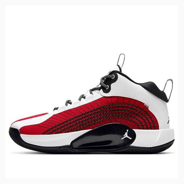 White / Red / Black Men\'s Nike Jumpman 2021 PF Basketball Shoes Air Jordan | JD-926IS