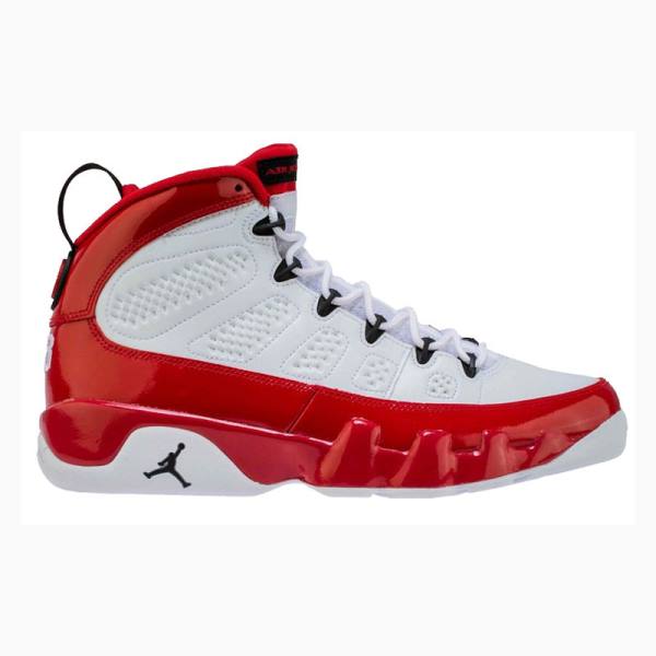 White / Red Men's Nike Retro Basketball Shoes Air Jordan 9 | JD-137KR