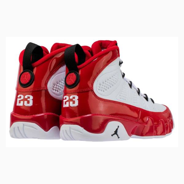 White / Red Men's Nike Retro Basketball Shoes Air Jordan 9 | JD-137KR