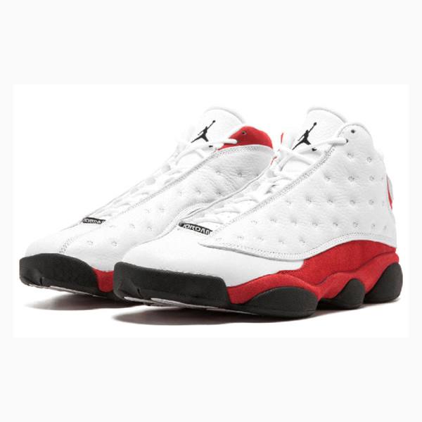 White / Red Men's Nike Retro Chicago 2017 Basketball Shoes Air Jordan 13 | JD-724EA