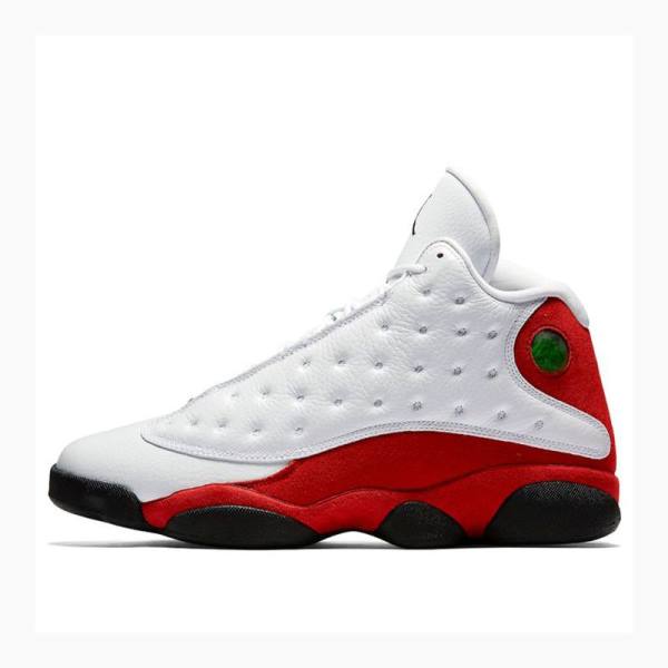 White / Red Men\'s Nike Retro Chicago 2017 Basketball Shoes Air Jordan 13 | JD-724EA