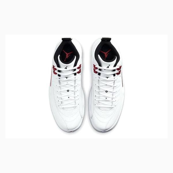 White / Red Men's Nike Retro Twist Basketball Shoes Air Jordan 12 | JD-152WT