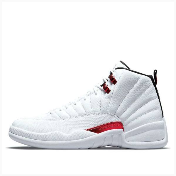 White / Red Men\'s Nike Retro Twist Basketball Shoes Air Jordan 12 | JD-152WT