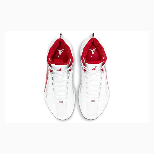 White / Red / Silver Men's Nike Fire Basketball Shoes Air Jordan 35 | JD-167EN