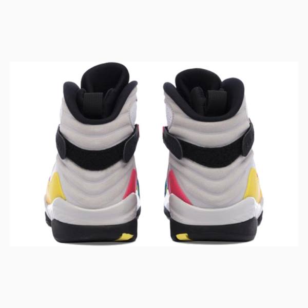 White / Red / Yellow Men's Nike Retro SE Basketball Shoes Air Jordan 8 | JD-762EB