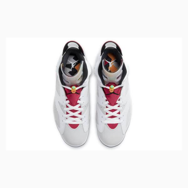 White / Rose Men's Nike Retro Hare Basketball Shoes Air Jordan 6 | JD-813QP