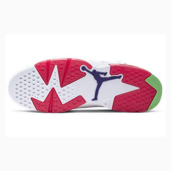 White / Rose Men's Nike Retro Hare Basketball Shoes Air Jordan 6 | JD-813QP