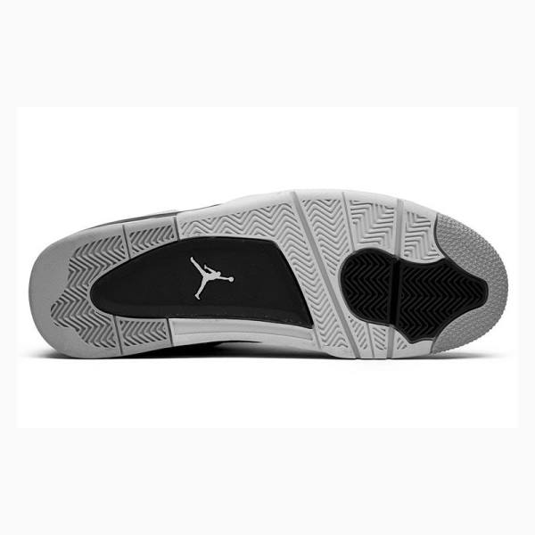 White / Silver Men's Nike Retro Military Black Basketball Shoes Air Jordan 4 | JD-384DW