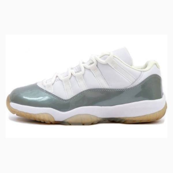 White / Silver Women's Nike Retro Low Metallic 2001 Sneakers Air Jordan 11 | JD-367GU