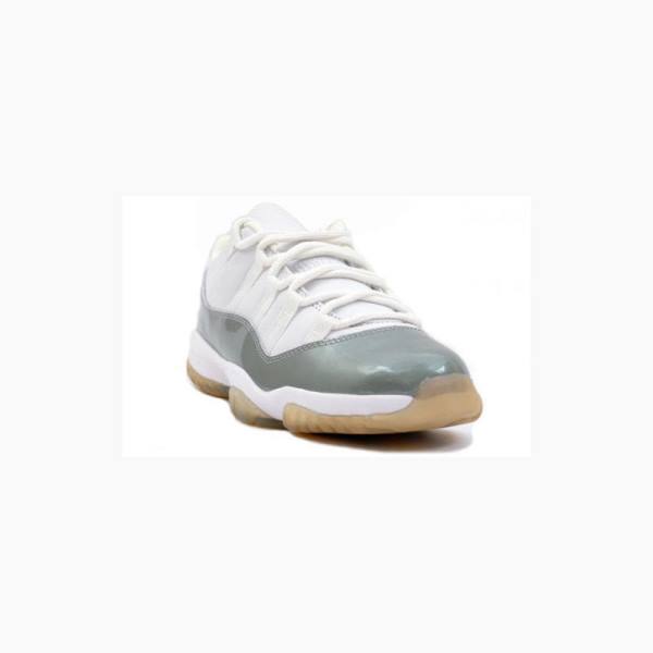 White / Silver Women's Nike Retro Low Metallic 2001 Sneakers Air Jordan 11 | JD-367GU