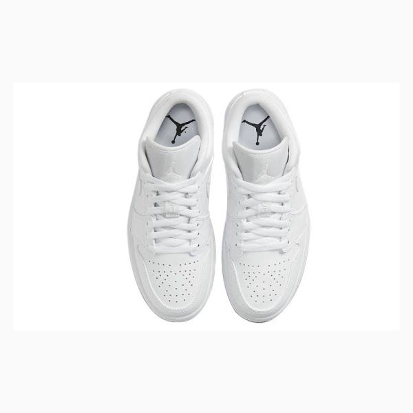 White Women's Nike Low Triple Sneakers Air Jordan 1 | JD-291XB