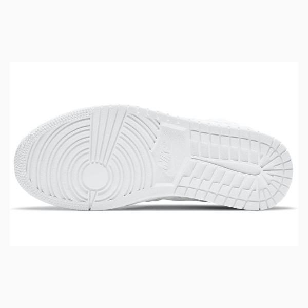 White Women's Nike Mid SE Quilted Basketball Shoes Air Jordan 1 | JD-057IX