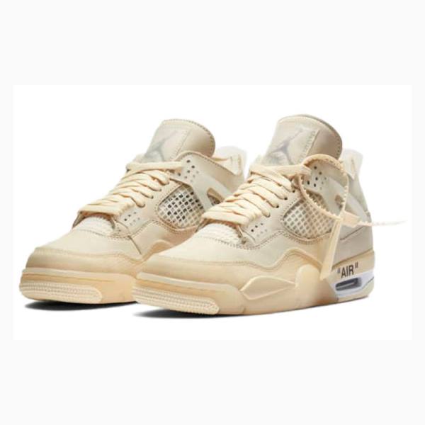 White Women's Nike Retro Basketball Shoes Air Jordan 4 | JD-457DW