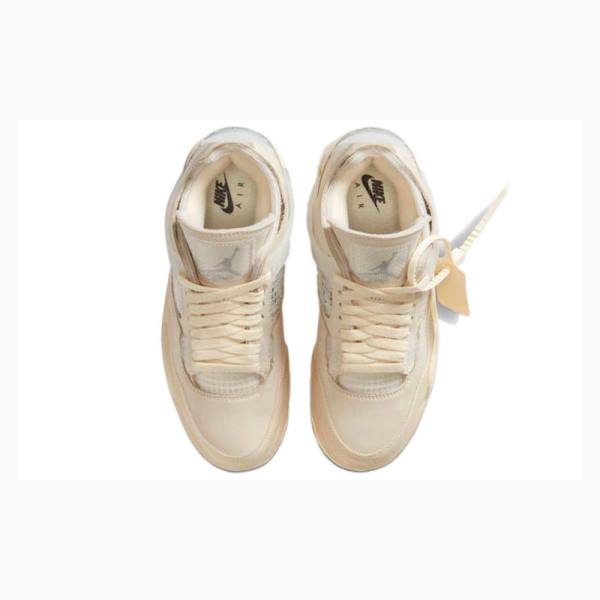 White Women's Nike Retro Basketball Shoes Air Jordan 4 | JD-457DW