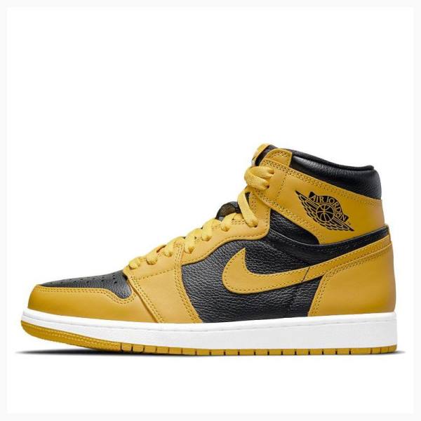 Yellow Men\'s Nike Retro High OG Pollen Basketball Shoes Air Jordan 1 | JD-623LF