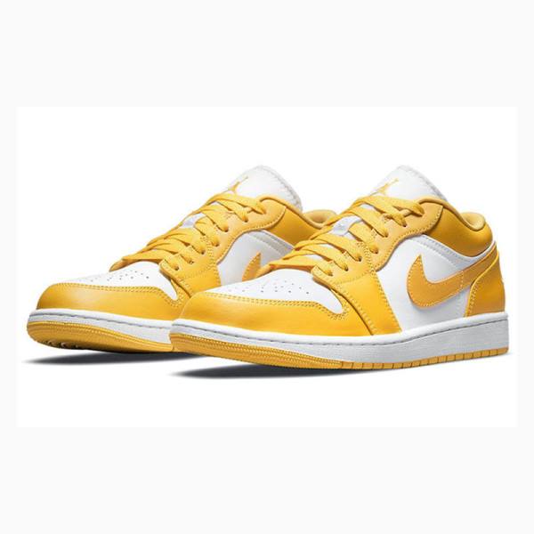 Yellow Men's Nike Retro Low Pollen Sneakers Air Jordan 1 | JD-624NH