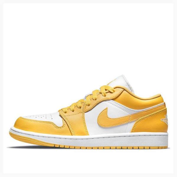 Yellow Men\'s Nike Retro Low Pollen Sneakers Air Jordan 1 | JD-624NH