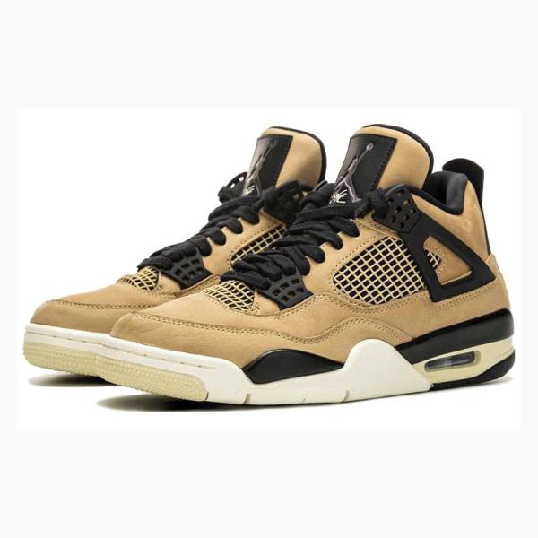 Yellow Women's Nike Retro Mushroom Basketball Shoes Air Jordan 4 | JD-893GW